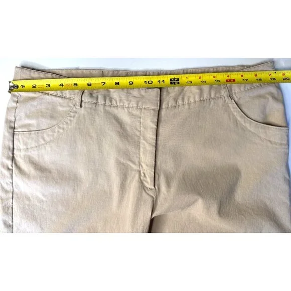 NWT Sport Haley Womens Beige Golf Shorts W/Stretchy Rayon Blend Size 18 - Picture 9 of 9